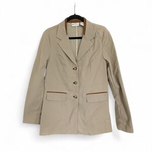 Orvis Tan Equestrian Riding Jacket Women's Size 10 Cotton Spandex Blend *